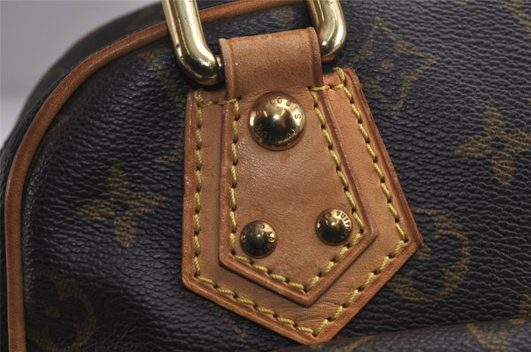 Authentic Louis Vuitton Monogram Manhattan PM Hand Bag Purse M40026 LV 7533J