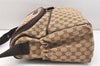 Authentic GUCCI Shoulder Cross Body Bag GG Canvas Leather 123326 Brown 7536K