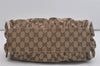 Authentic GUCCI Abbey Shoulder Hand Bag GG Canvas Leather 190525 Brown 7538I