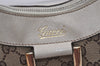 Authentic GUCCI Abbey Shoulder Hand Bag GG Canvas Leather 190525 Brown 7538I