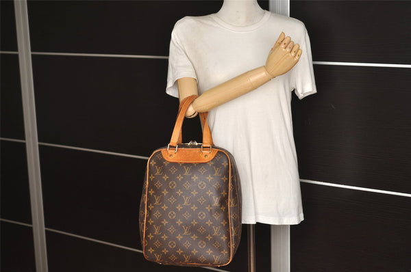 Authentic Louis Vuitton Monogram Excursion Hand Bag M41450 LV 7539J