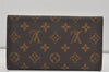 Authentic Louis Vuitton Monogram Porte Tresor International M61215 Wallet 7540I