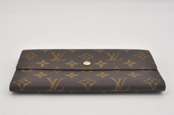 Authentic Louis Vuitton Monogram Porte Tresor International M61215 Wallet 7540I