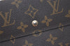 Authentic Louis Vuitton Monogram Porte Tresor International M61215 Wallet 7540I