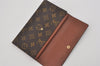 Authentic Louis Vuitton Monogram Porte Tresor International M61215 Wallet 7540I