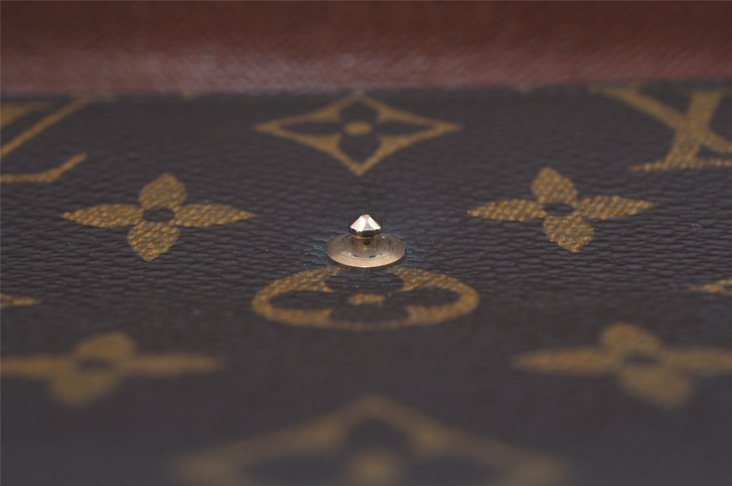 Authentic Louis Vuitton Monogram Porte Tresor International M61215 Wallet 7540I