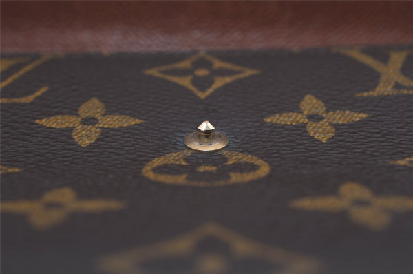 Authentic Louis Vuitton Monogram Porte Tresor International M61215 Wallet 7540I