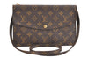 Auth Louis Vuitton Monogram Pochette Double Rabat Shoulder Bag M51815 LV 7540K