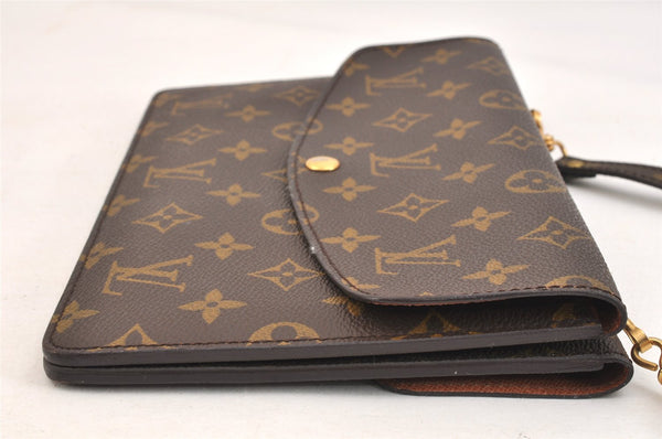 Auth Louis Vuitton Monogram Pochette Double Rabat Shoulder Bag M51815 LV 7540K