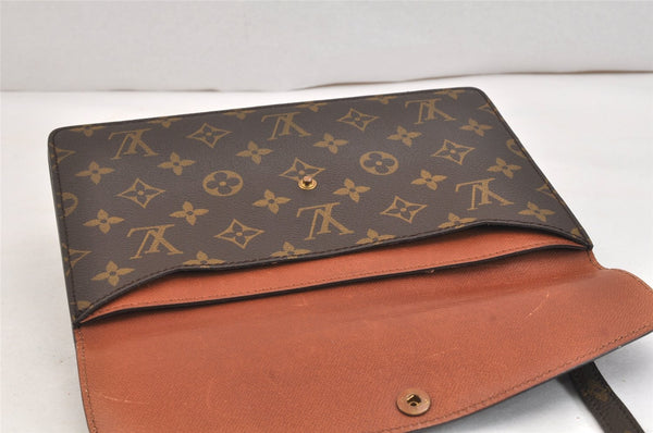 Auth Louis Vuitton Monogram Pochette Double Rabat Shoulder Bag M51815 LV 7540K