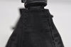 Authentic FENDI Zucchino Vintage Hand Bag Purse Canvas Leather Black 7541I