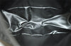Authentic FENDI Zucchino Vintage Hand Bag Purse Canvas Leather Black 7541I