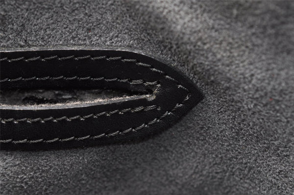 Authentic Louis Vuitton Epi Cannes Cosmetic Hand Bag Purse Black M48032 LV 7542I