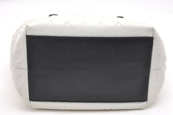 Authentic JIMMY CHOO Stella Star Pattern Leather 2Way Hand Bag White 7542K