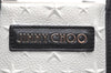 Authentic JIMMY CHOO Stella Star Pattern Leather 2Way Hand Bag White 7542K