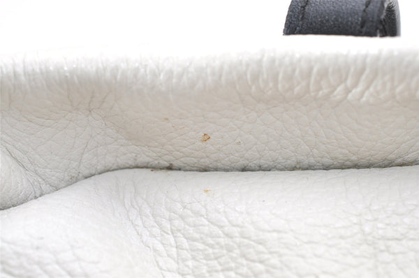 Authentic JIMMY CHOO Stella Star Pattern Leather 2Way Hand Bag White 7542K