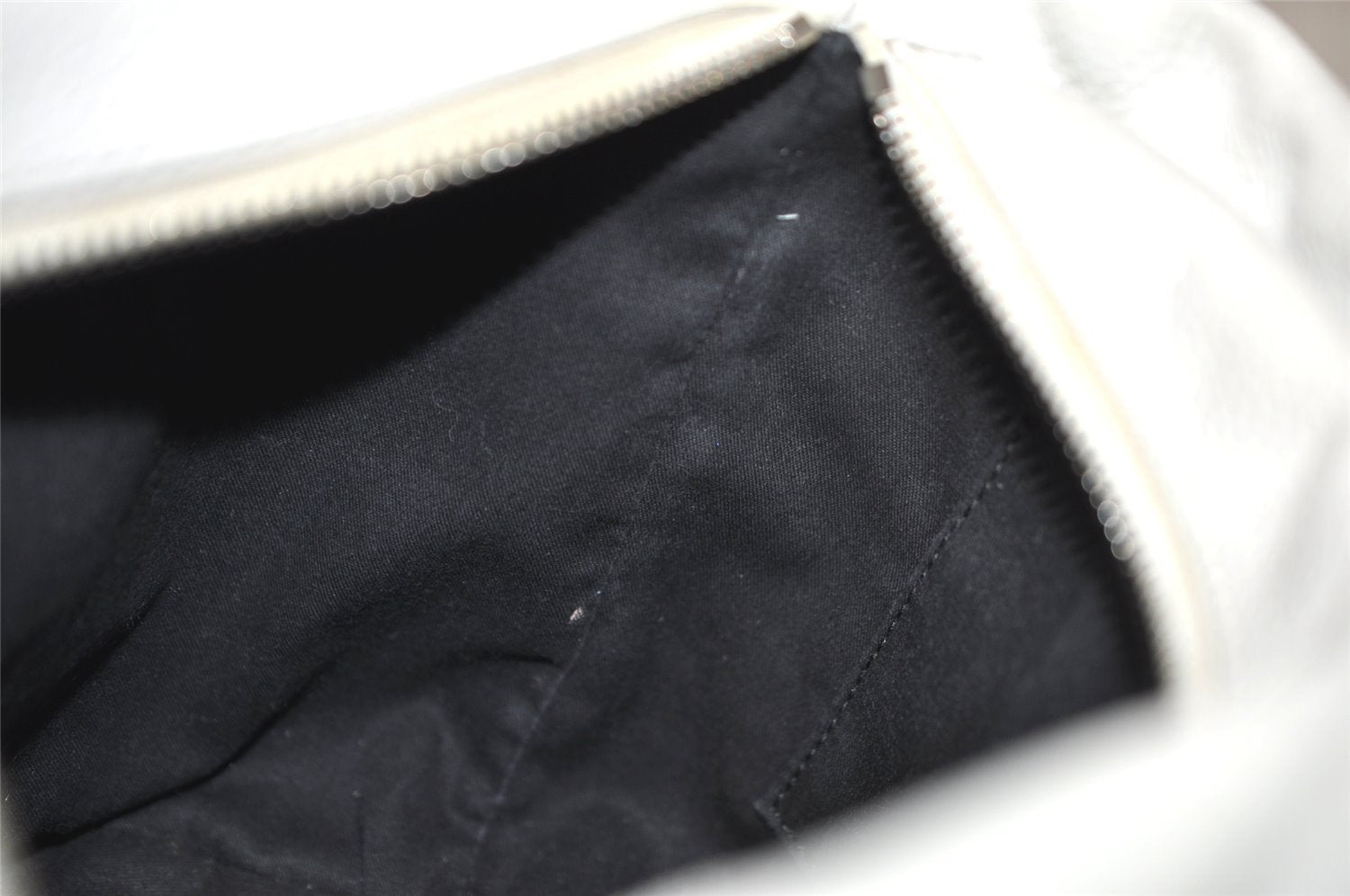 Authentic JIMMY CHOO Stella Star Pattern Leather 2Way Hand Bag White 7542K