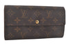 Auth Louis Vuitton Monogram Pochette Porte Monnaie Credit Wallet M61726 LV 7544I