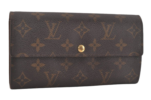 Auth Louis Vuitton Monogram Pochette Porte Monnaie Credit Wallet M61726 LV 7544I