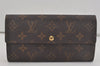 Auth Louis Vuitton Monogram Pochette Porte Monnaie Credit Wallet M61726 LV 7544I