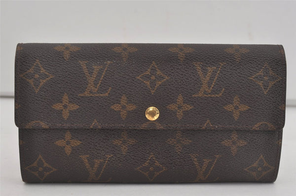 Auth Louis Vuitton Monogram Pochette Porte Monnaie Credit Wallet M61726 LV 7544I