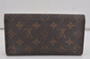 Auth Louis Vuitton Monogram Pochette Porte Monnaie Credit Wallet M61726 LV 7544I