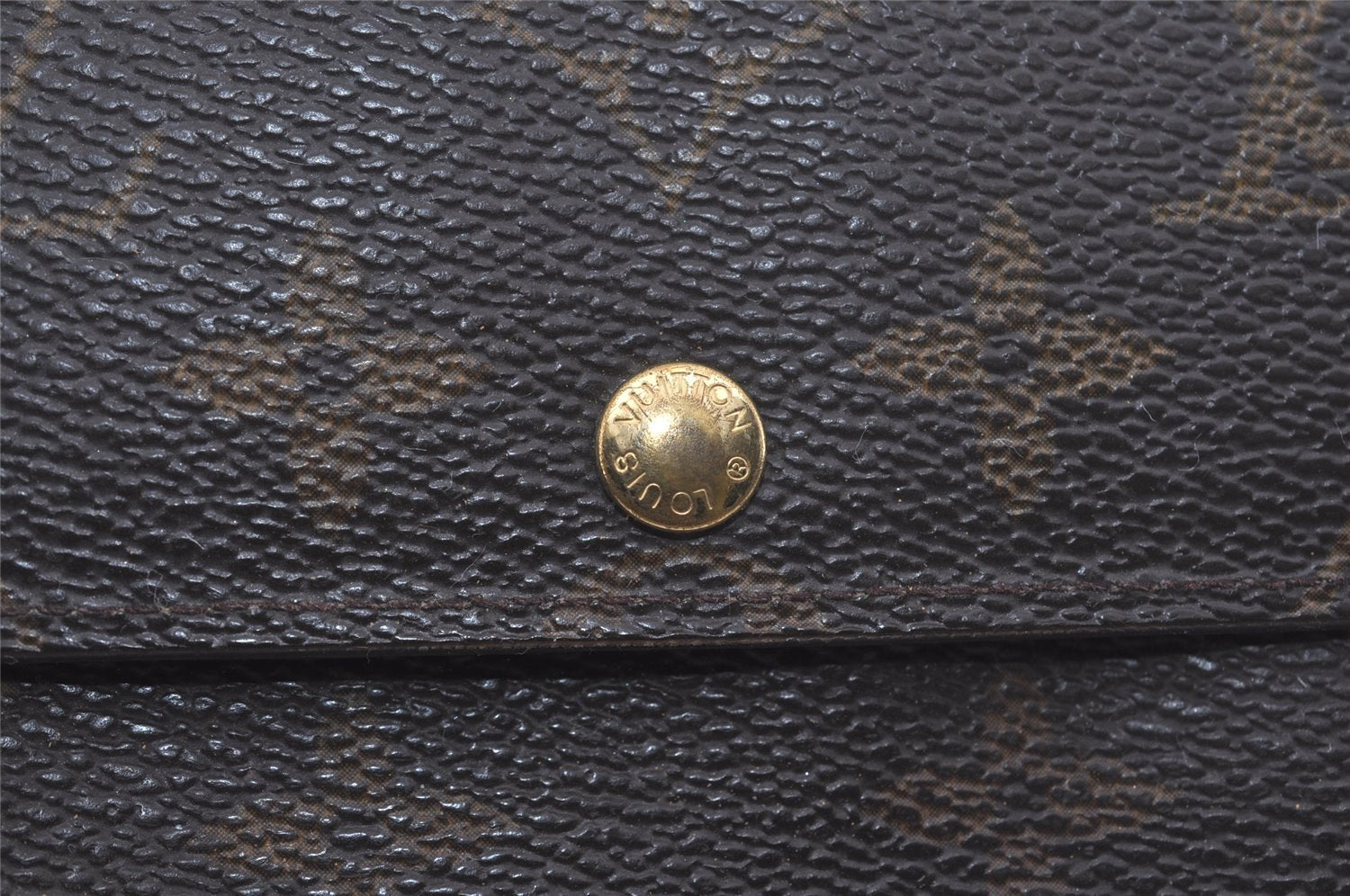 Auth Louis Vuitton Monogram Pochette Porte Monnaie Credit Wallet M61726 LV 7544I