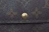 Auth Louis Vuitton Monogram Pochette Porte Monnaie Credit Wallet M61726 LV 7544I
