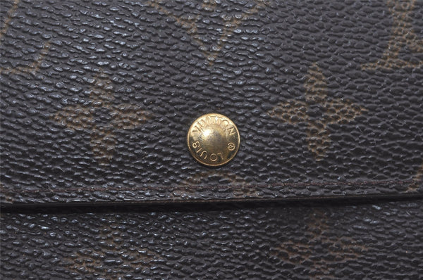 Auth Louis Vuitton Monogram Pochette Porte Monnaie Credit Wallet M61726 LV 7544I
