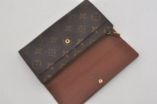 Auth Louis Vuitton Monogram Pochette Porte Monnaie Credit Wallet M61726 LV 7544I