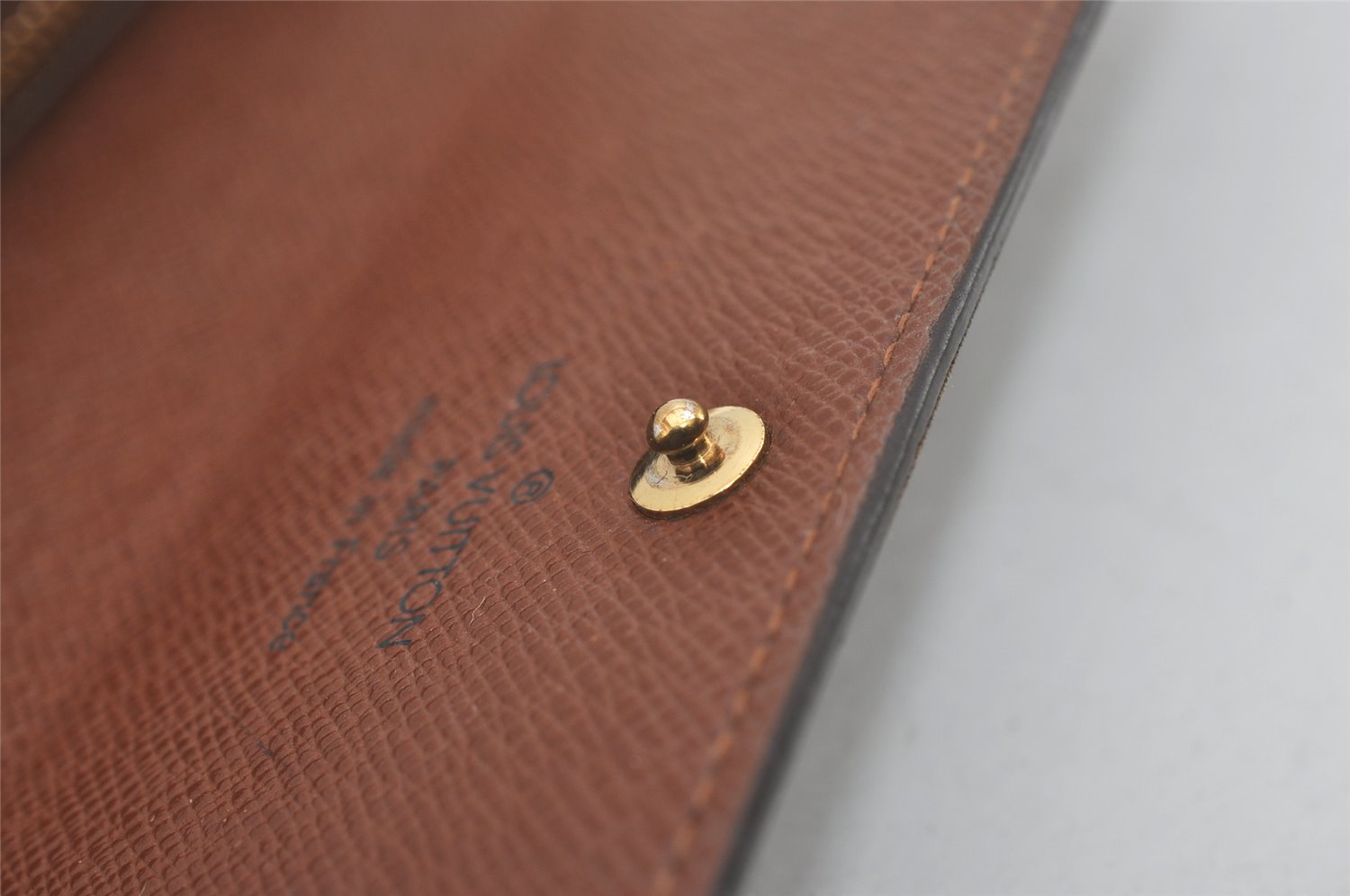 Auth Louis Vuitton Monogram Pochette Porte Monnaie Credit Wallet M61726 LV 7544I