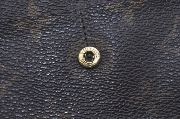 Auth Louis Vuitton Monogram Pochette Porte Monnaie Credit Wallet M61726 LV 7544I