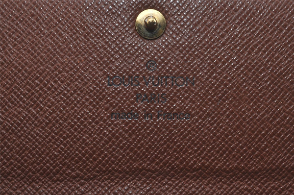 Auth Louis Vuitton Monogram Pochette Porte Monnaie Credit Wallet M61726 LV 7544I