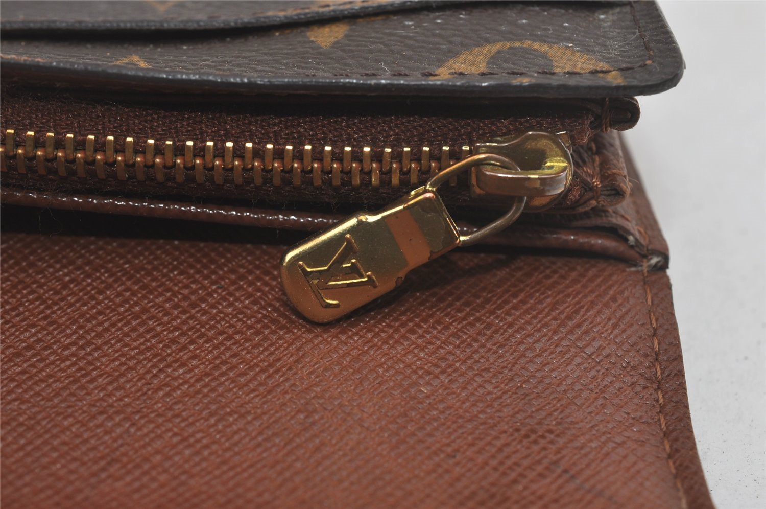 Auth Louis Vuitton Monogram Pochette Porte Monnaie Credit Wallet M61726 LV 7544I