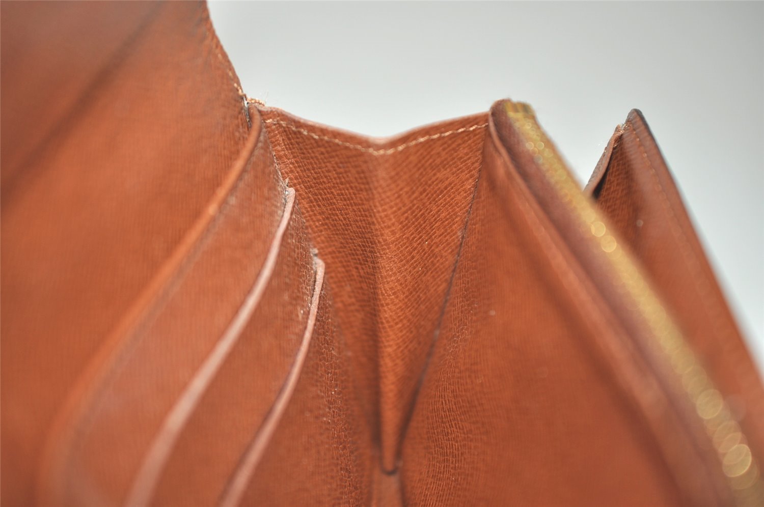 Auth Louis Vuitton Monogram Pochette Porte Monnaie Credit Wallet M61726 LV 7544I