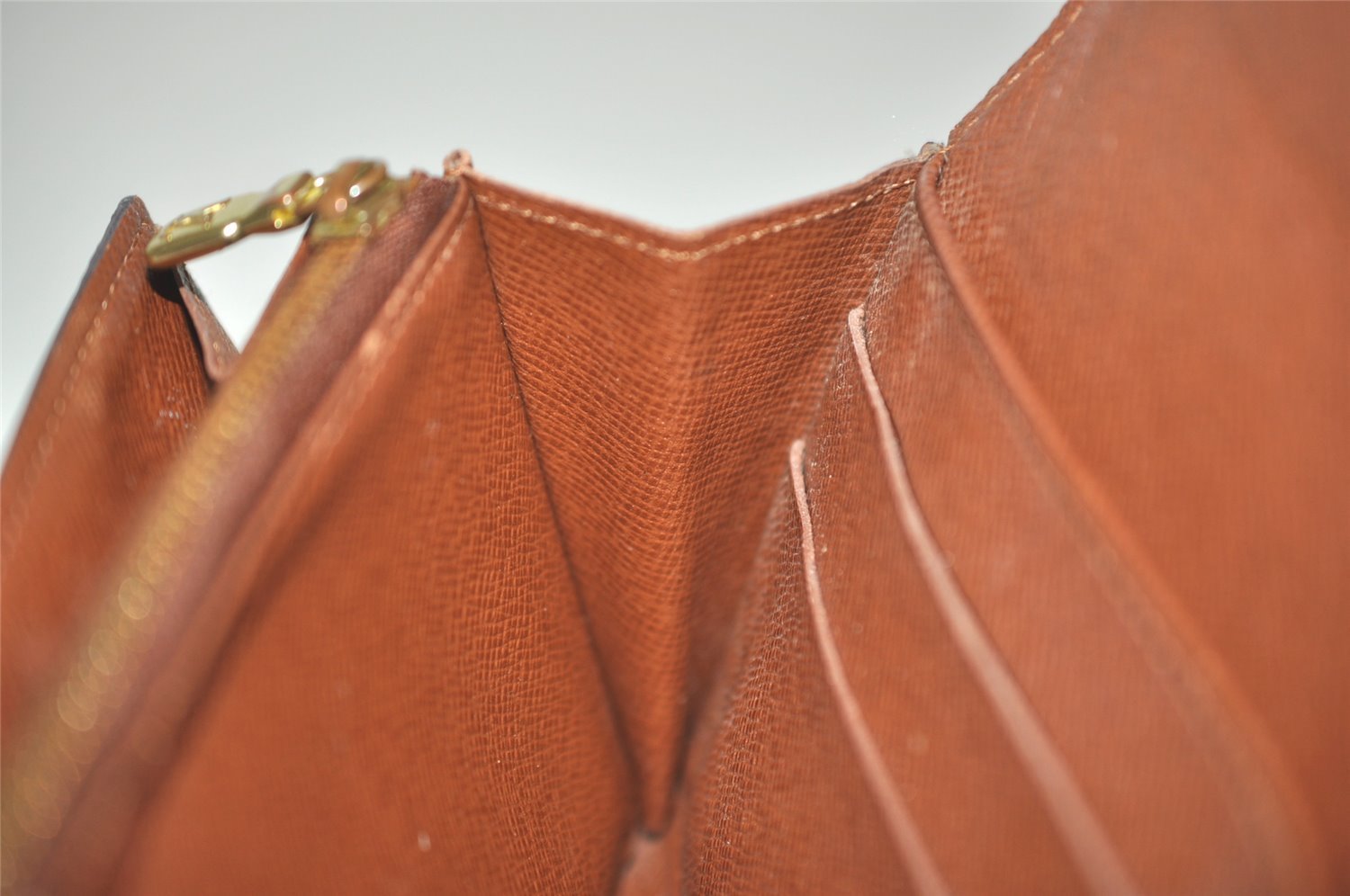 Auth Louis Vuitton Monogram Pochette Porte Monnaie Credit Wallet M61726 LV 7544I