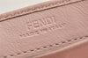 Authentic FENDI Zucca Mamma Baguette Long Wallet Purse Leather Light Pink 7544K