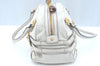 Authentic GUCCI Bamboo Horsebit Shoulder Hand Bag Leather 159399 White 7545I