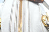 Authentic GUCCI Bamboo Horsebit Shoulder Hand Bag Leather 159399 White 7545I