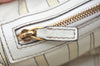 Authentic GUCCI Bamboo Horsebit Shoulder Hand Bag Leather 159399 White 7545I