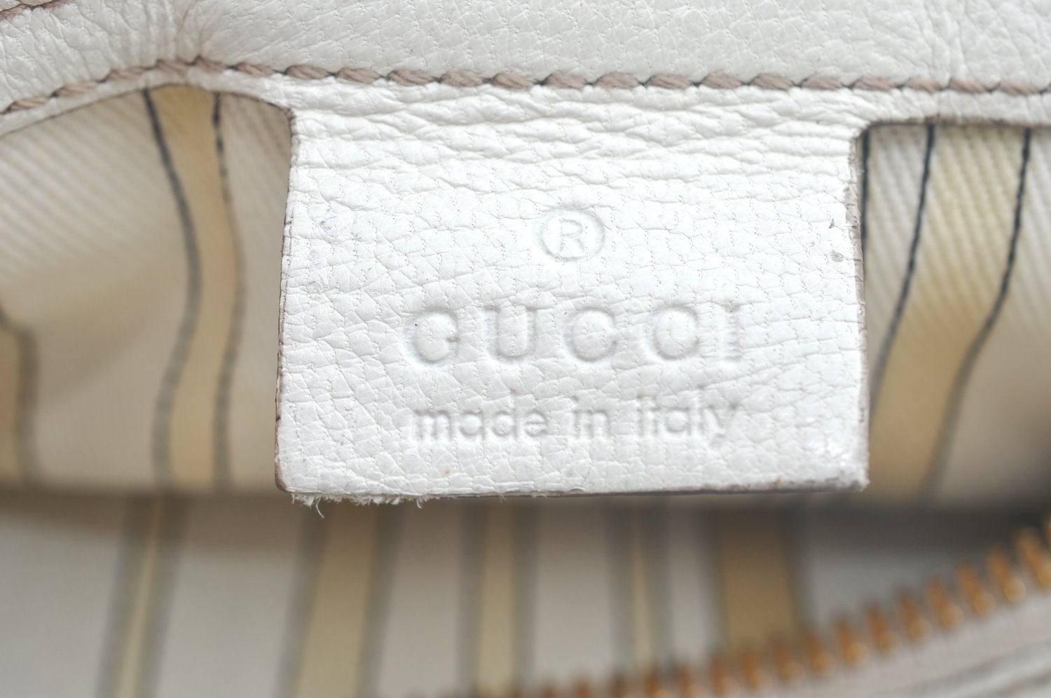 Authentic GUCCI Bamboo Horsebit Shoulder Hand Bag Leather 159399 White 7545I