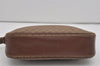 Authentic GUCCI Micro GG PVC Leather Shoulder Cross Body Bag Brown Junk 7546I