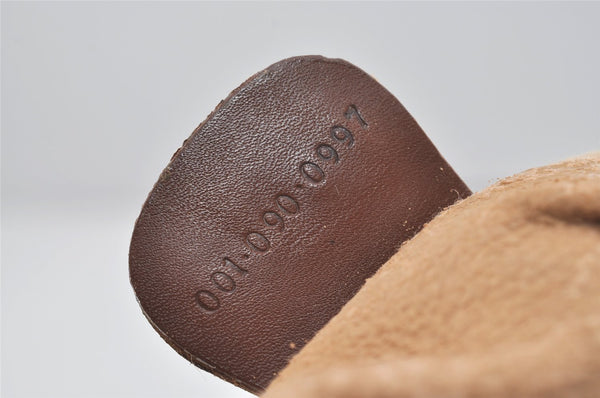 Authentic GUCCI Micro GG PVC Leather Shoulder Cross Body Bag Brown Junk 7546I