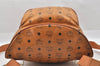 Authentic MCM Visetos Leather Vintage Backpack Brown 7547I