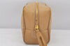 Authentic CHANEL Wild Stitch Matelasse Vintage Calf Skin Pouch Purse Beige 7547K