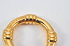 Authentic HERMES Scarf Ring Bouee Circle Design Gold Tone Box 7548K