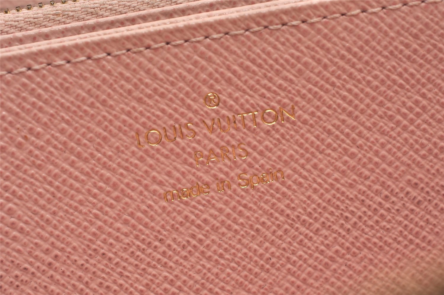 Authentic Louis Vuitton Monogram Zippy Wallet Long Purse Pink M41894 LV 7549K