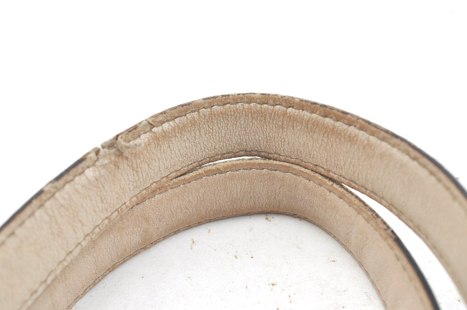 Authentic GUCCI GG Canvas Leather Shoulder Tote Bag Purse 145993 Brown 7550G