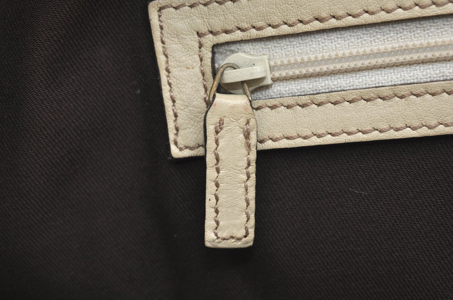 Authentic GUCCI GG Canvas Leather Shoulder Tote Bag Purse 145993 Brown 7550G