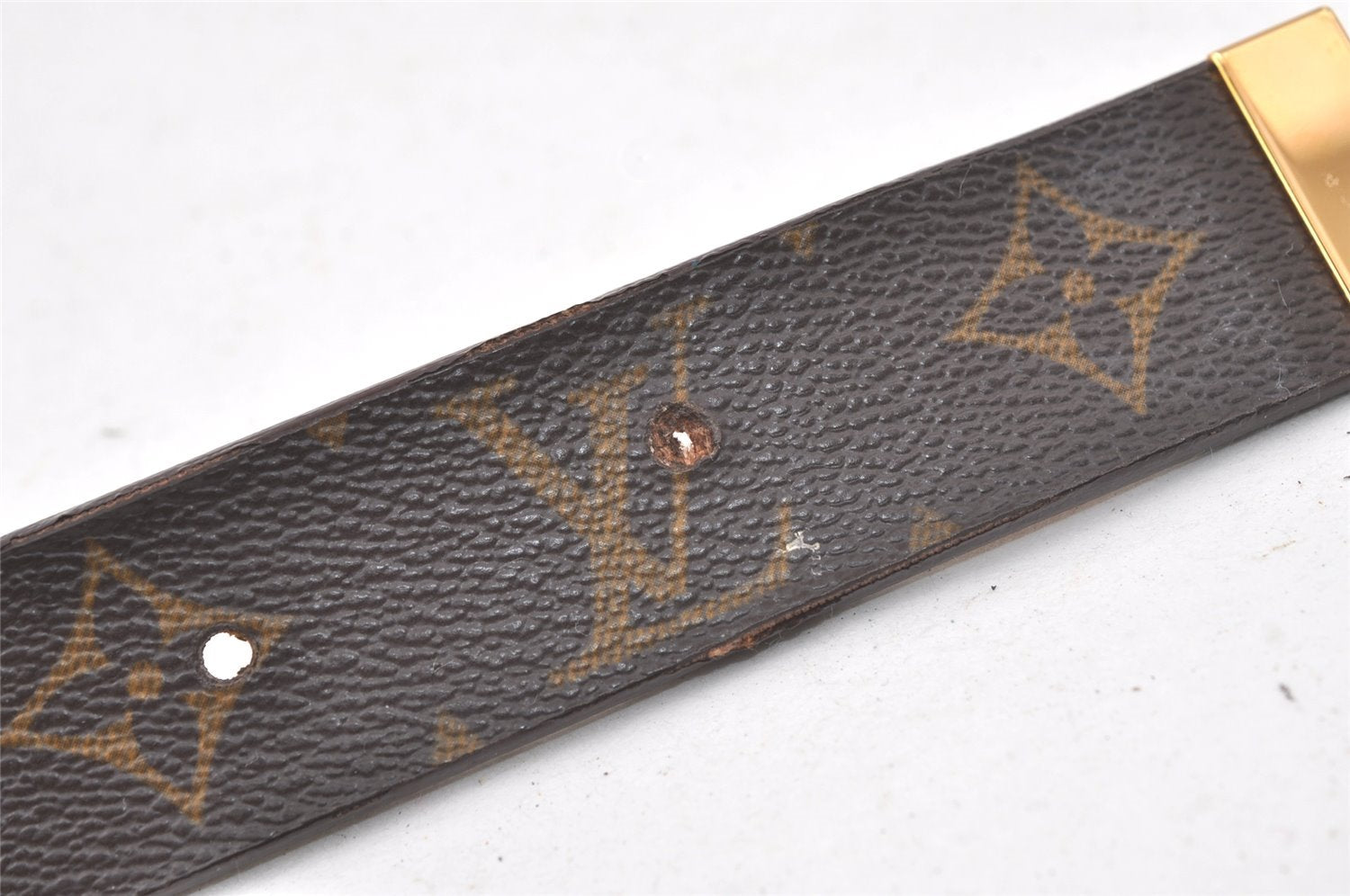 Auth Louis Vuitton Monogram Ceinture Carre 70cm 27.6